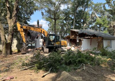 demolishing work work carried by carribeans